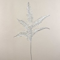 Artplants Deko Boston Farn Zweig Nakhon, Silber, 100Cm