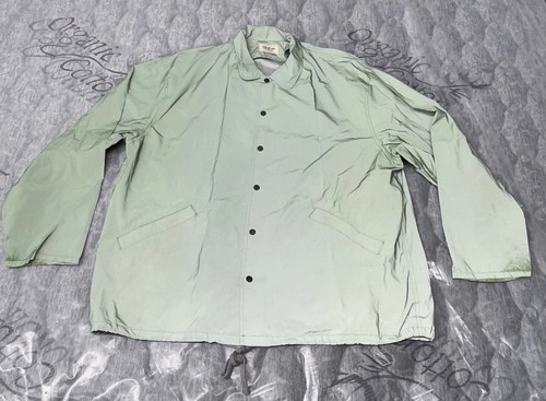 Fear of God, Fear Of God Jacket Windbreaker Sixth Collection Reflective Sz L Green Button USA