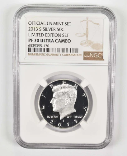 2013-S PF70 Silver Kennedy Half US Mint Limited Edition Set NGC *3439