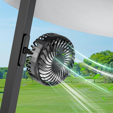 A2C Golf Cart Fan Rechargeable Magnetic Base Battery Operated Portable Fan 3 Spe