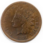 New Listing1868 Indian Head Penny Cent Very Good (VG)