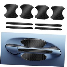 8PCS Cars Door Handle Protector, Car Doors Handle Scratch Protector Black