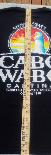 NEW! Cabo Wabo Cantina Logo Mexico Men's Black Size M Tee Shirt Sammy Hagar SEE! - Picture 9 of 12
