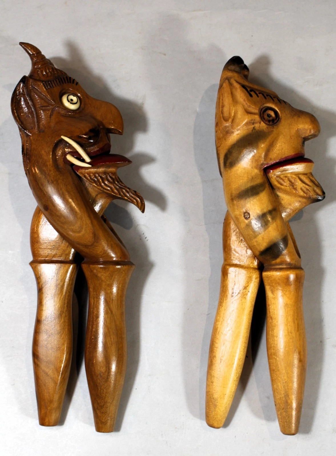 2 Vintage Carved European Walnut /Fruitwood Krampus Figure Nutcrackers c. 1960
Opens in a new window