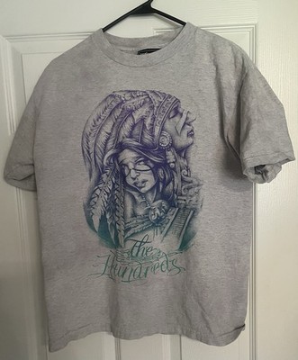 The Hundreds Aztec Or Mayan Chief Dye Transfer Grey Shirt Size M