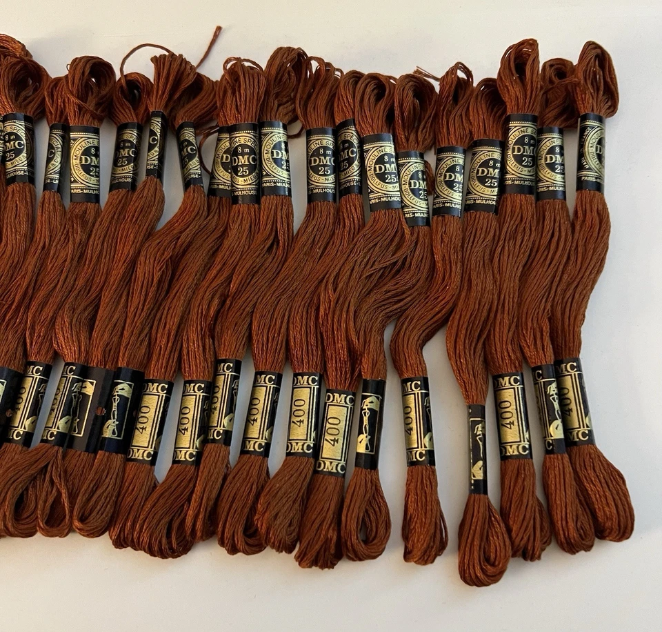 DMC Embroidery Floss Color # 400 Dark Mahogany ~ Lot Of 21 New - Image 3 of 3