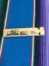 Vintage Wooden Toy Train Whistle 6"