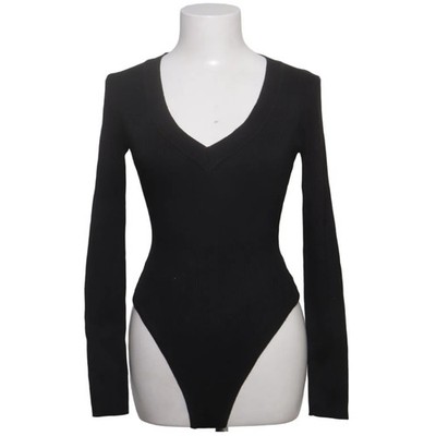 Missguided, Body, Größe: 38, Schwarz, Einfarbig, Damen, Rippenstrick #vNT