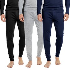 Thermounterw&auml;sche Herren 3er Pack Thermo Unterhose Lang Baumwolle Skiunterw&auml;sche