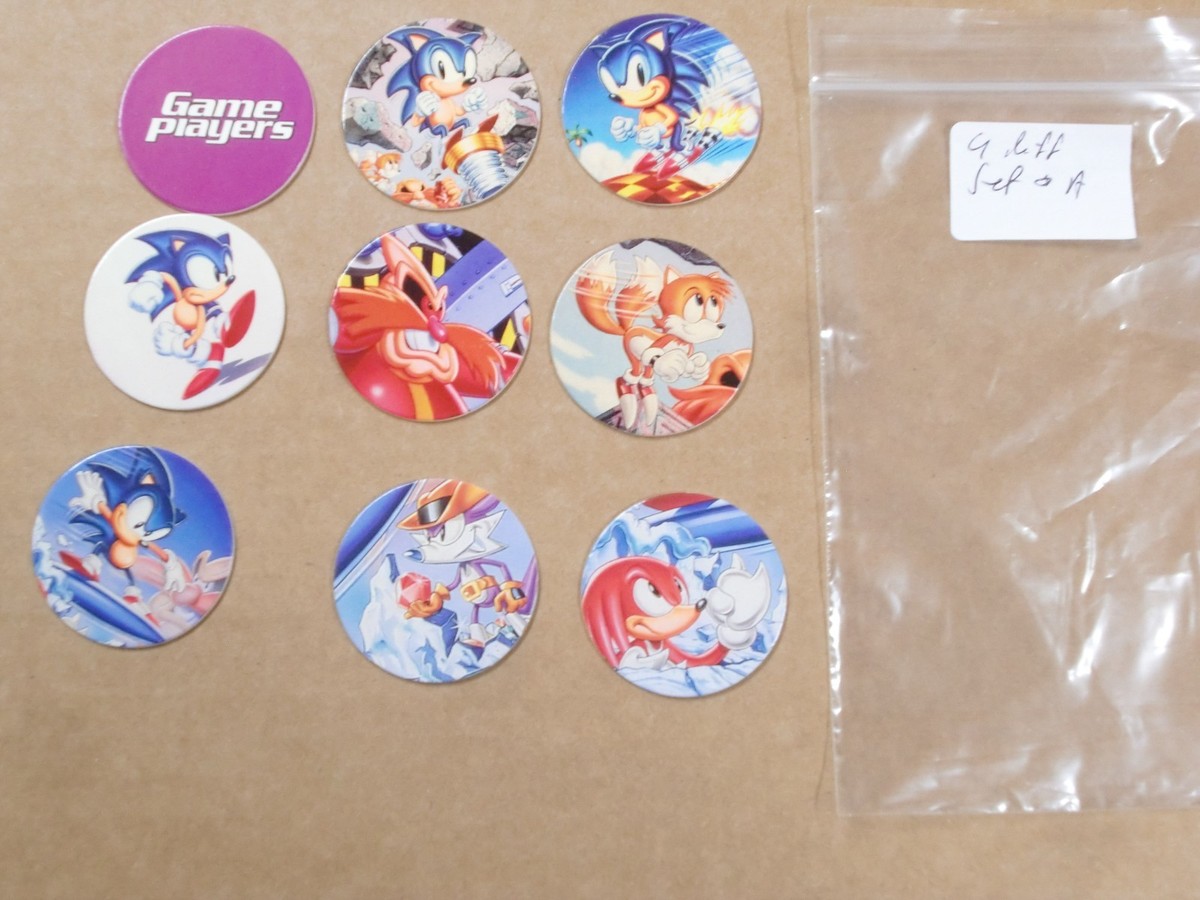 Lot De 38 POGS Sonic SEGA 1995 – Tous Différents, Récré Vintage