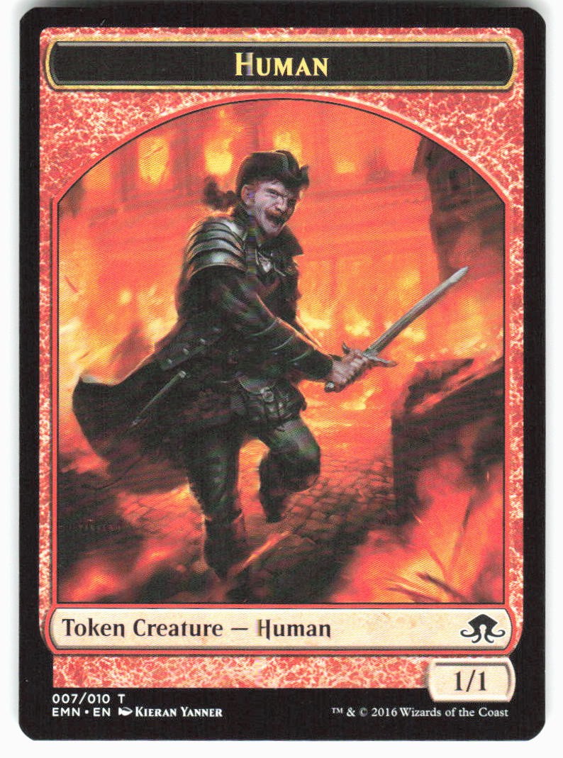 Human Token T Eldritch Moon 7 NM