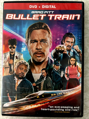 Bullet Train (DVD 2022 Action Thriller VG) Brad Pitt, Joey King, Hiroyuki Sanada