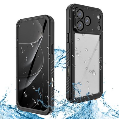For iPhone 17 Pro Max /17 Air Full Body IP68 Underwater Case w/ Screen Protector