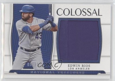 2022 Panini National Treasures Colossal Materials 80/99 Edwin Rios #CLM-ER 0tw4