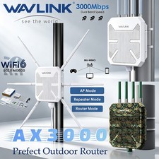 WAVLINK WiFi 6 Long Range Extender AX3000 Outdoor Router Repeater Access Point