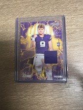 J.J. McCarthy Patch 2024 Panini Absolute - Rookie Force #RF-JMY (MEM, RC, RPC)