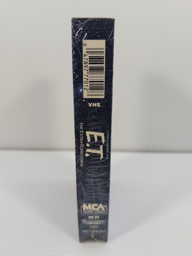 E.T. The Extra Terrestrial VHS 1982 Green Flap, 1st MCA Pres, Factory SEALED New - Picture 4 of 10