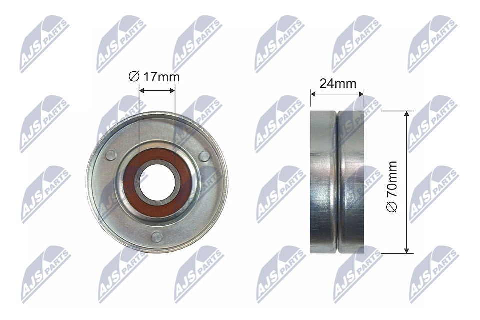 Fits NTY RNK-VW-007 PULLEY IDLER V-BELT