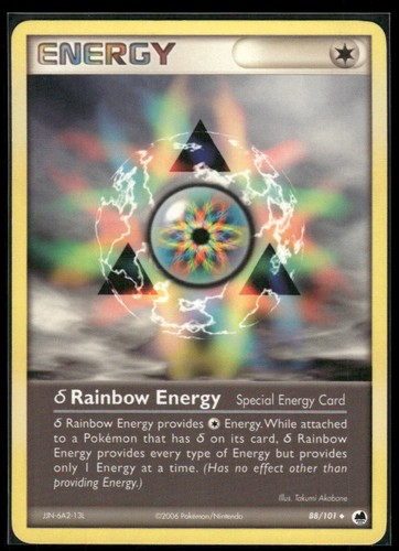 Rainbow Energy 9/17 UC POP Series 5 Pokemon MP AA-460
