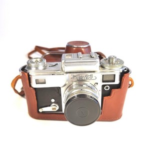 Genuine Soviet Union Analog Rangefinder Camera Kiev 4 50mm F2 Lens White Vintage