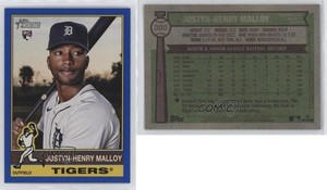 2025 Topps Heritage Dark Blue Border Justyn-Henry Malloy #305 Rookie RC