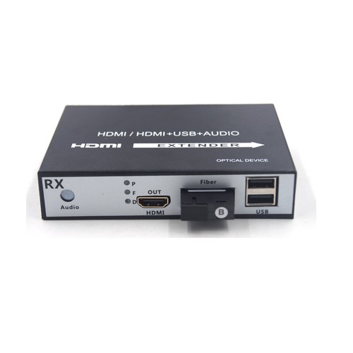 Up to 20Km, HDMI Extender HD 1080P HDMI over Fiber optic with KVM, Lossless - 第 2/6 張圖片