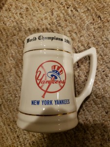 yankees beer stein