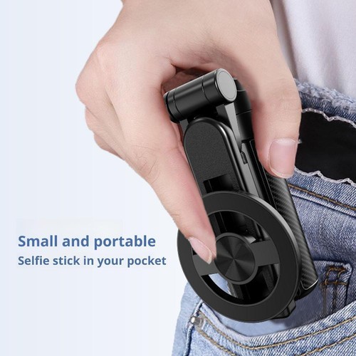 .Mini Support Téléphone Télescopique Portable Magnétique Selfie Stick - Photo 8 sur 12
