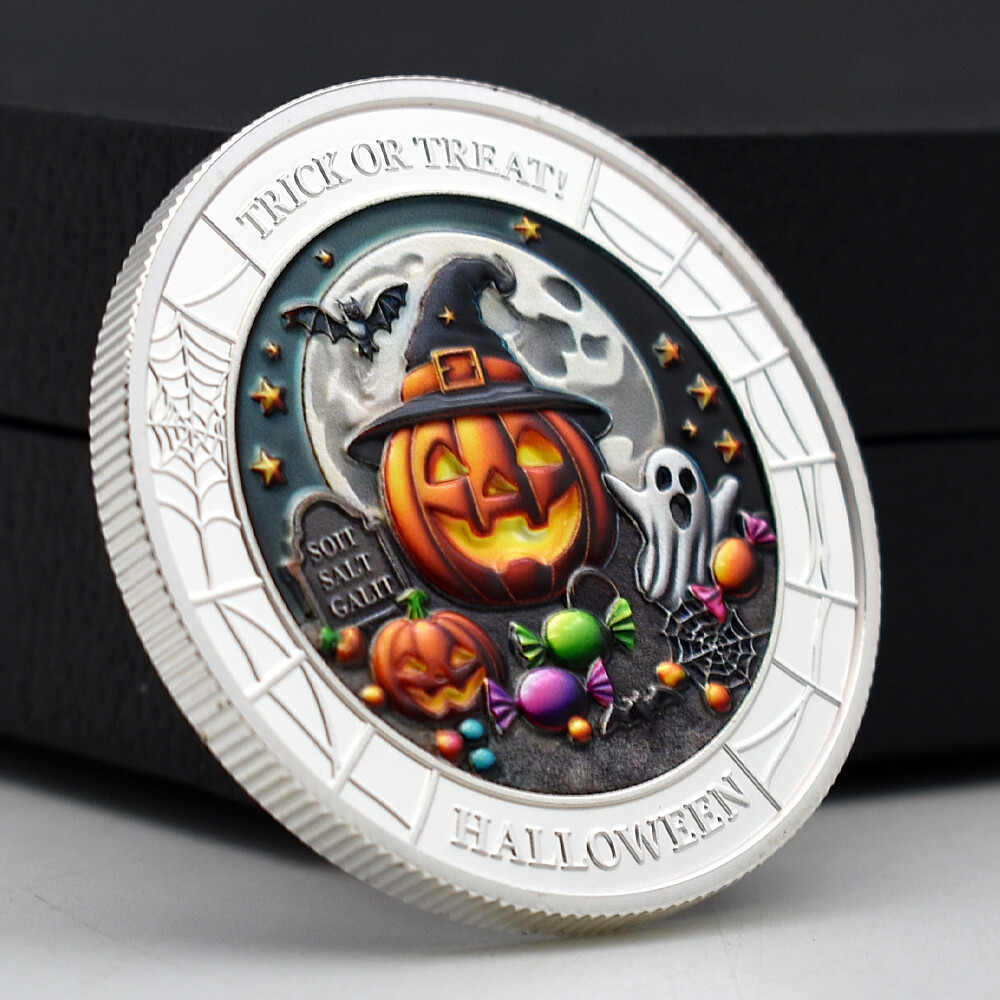 Happy Halloween Memorial Coin Trick or Treat Jack-O'-Lantern