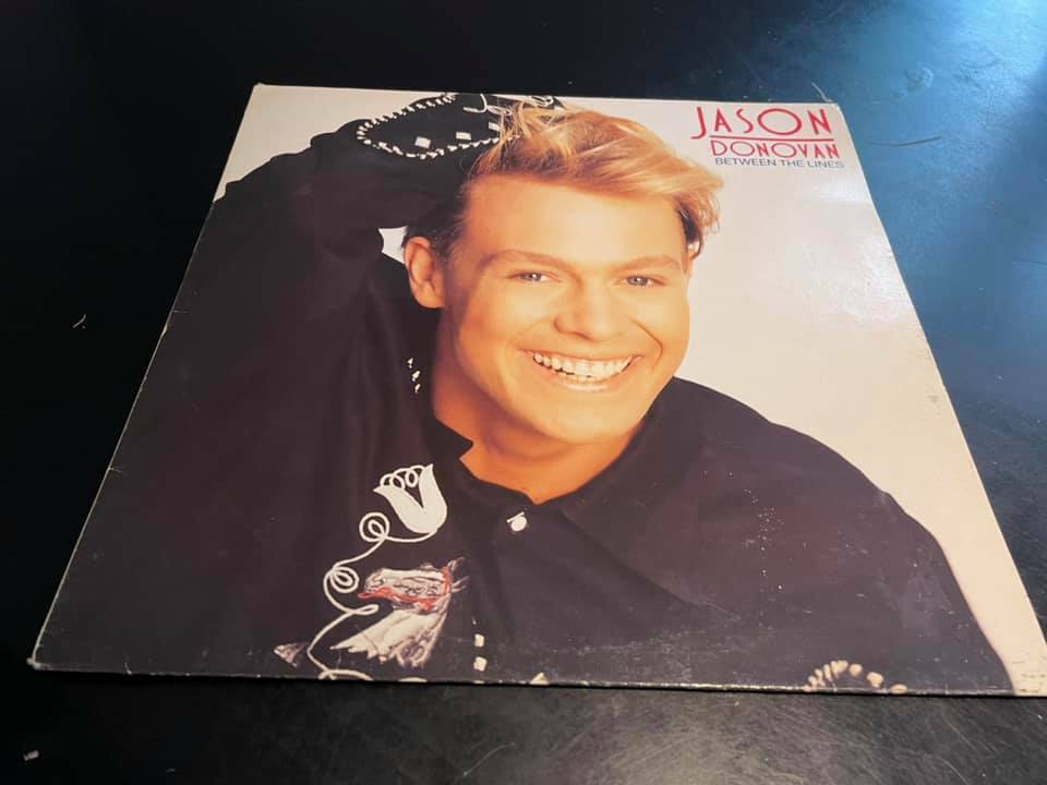 Jason Donovan - Between The Lines - Vinyl Record LP Album - 1990 With Poster