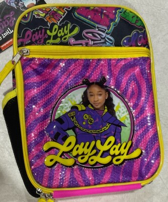 LayLay Nickelodeon Lunchbox Bag Pink Girls 3 Compartment 10'' Insulated Vinyl New