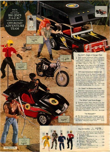 action figure big jim dr steel warpath whip dune buggy honda