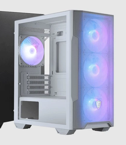 MSI MAG FORGE M100R WHITE Micro ATX Case, 1x USB 3.2, 2x USB 2.0, 1x Audio, 1x M