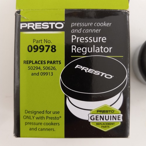 Presto Schnellkochtopf/Einkochtopf Druckregler Neu im Karton 09978, 50294, 50626, 09913