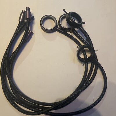 Lot Of 4 Fostec Schott A08630 Midi Fiber Optic Ring Light Guide. 2 Need Bolts