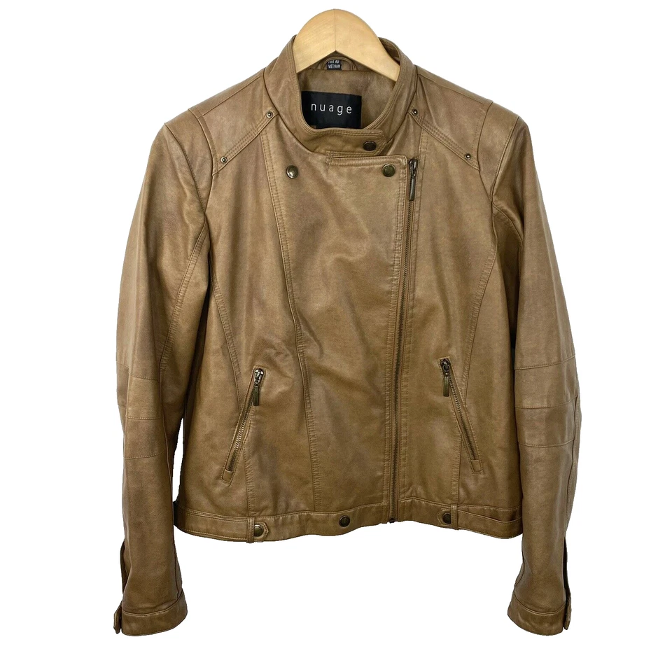 Chaqueta de motociclista Nuage Moto para mujer talla mediana imitación cuero vegana Foto 2 de 4