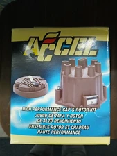 ACCEL 8124 Distributor Cap & Rotor Kit - Socket Style - Black