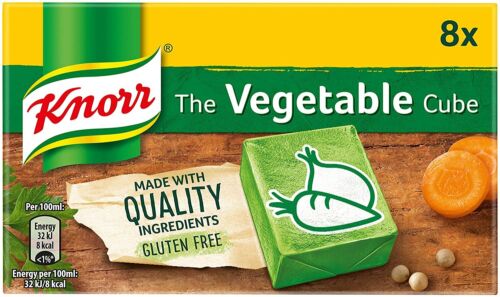 KNORR PORK BEEF CHICKEN LAMB FISH VEGETABLE HAM STOCK CUBES 8 & 16 Packs - 第 6/46 張圖片