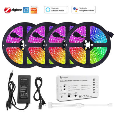 10m Mini Zigbee 3.0 RGBW RGBWW LED Stripe Leiste Streifen 5050 SMD Dimmbar Band