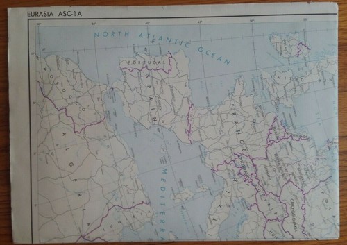 1978 EURASIA - USAF Aerospace Planning Chart - DMAAC Map - (ASC-1A) 41" x 57" - Picture 2 of 12