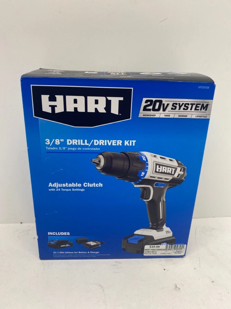 HART HPDD50B 20V SYSTEM 3 8