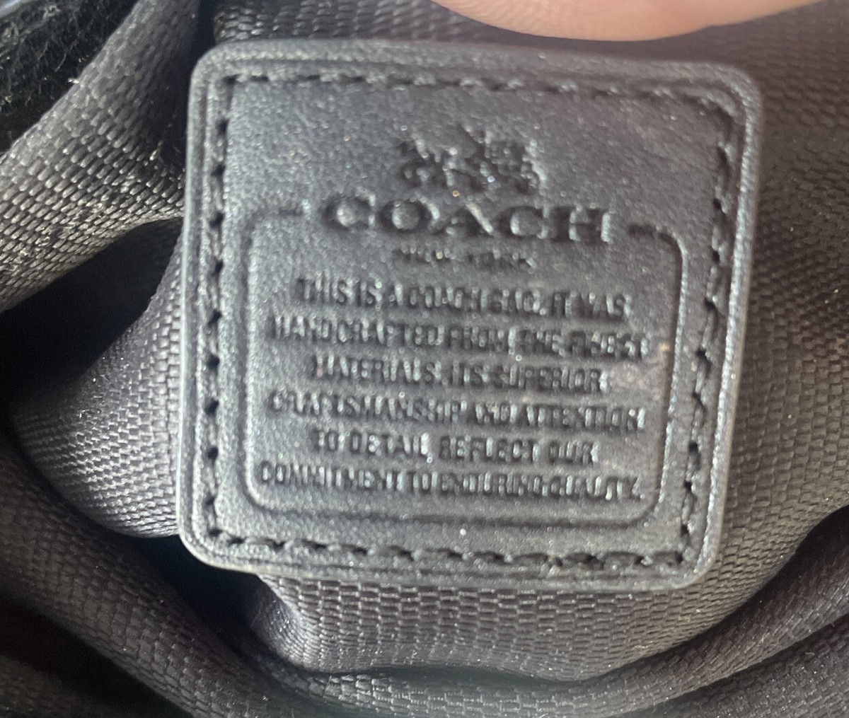 Coach 52896 Turn Lock Crossbody Pouch Pebble Leather Black | eBay