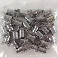 LOT of 25 Huber Suhner BNC Female Straight PCB Connector Jack 50 OHM