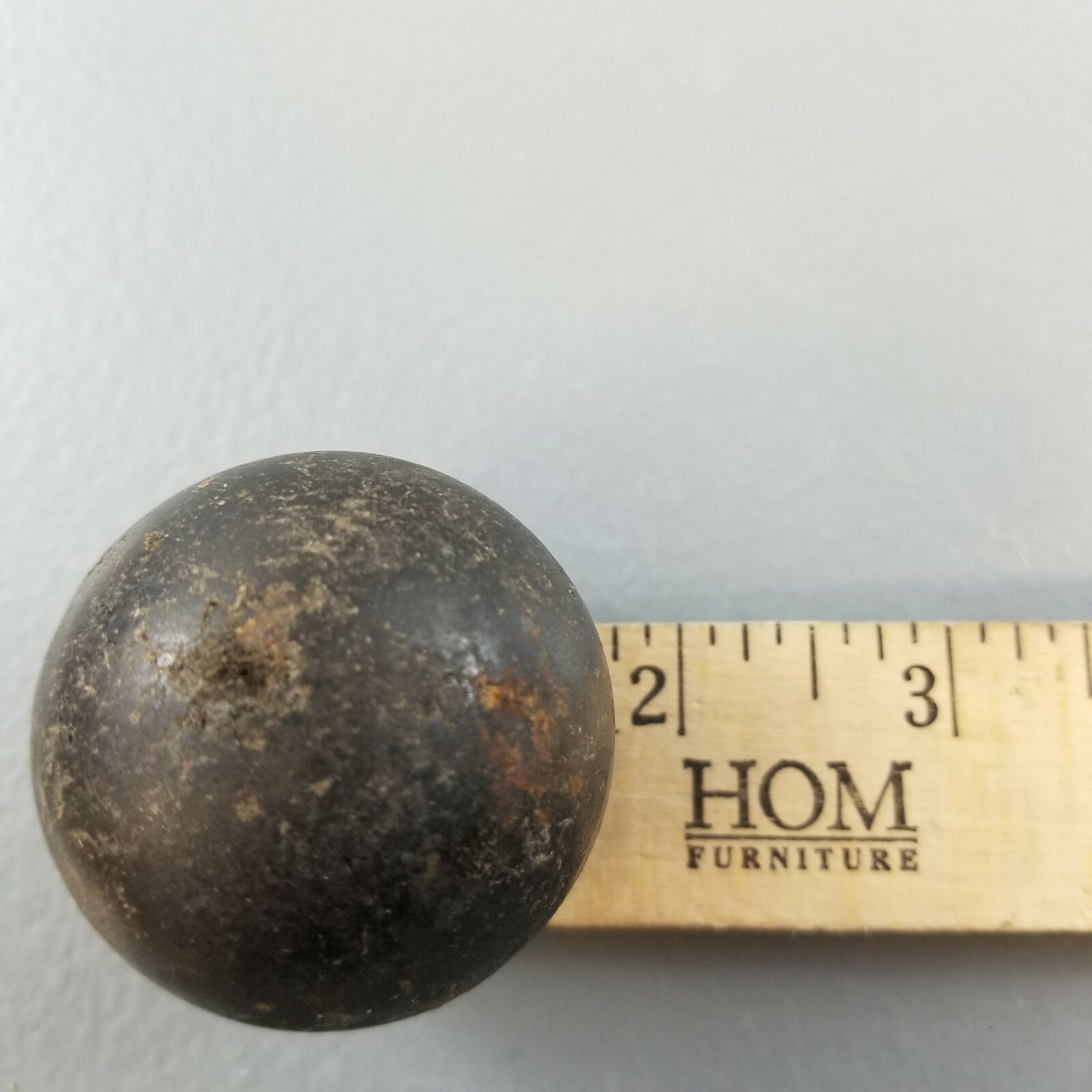 Vintage Gear Shift Knob Black 1 3/4" Shifter Hexagonal Insert Hole Ball