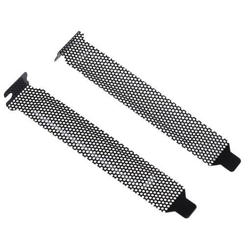 10Pcs New black PCI slot cover dust filter blanking plate hard steFY MB - Photo 5/9