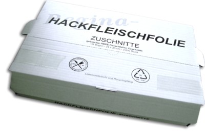 HDPE Zuschnitte natur Hackfleischfolie Zuschnitte Metzgerei Fleisch