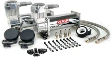 Viair 44432 Dual Chrome 444C High-Performance Air Compressor Value Pack (200 PSI