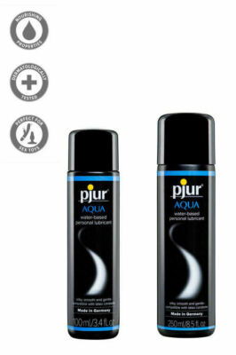  New Pjur Aqua h2o Slick Water Based Massage Lubricant Lube 250 100 ml