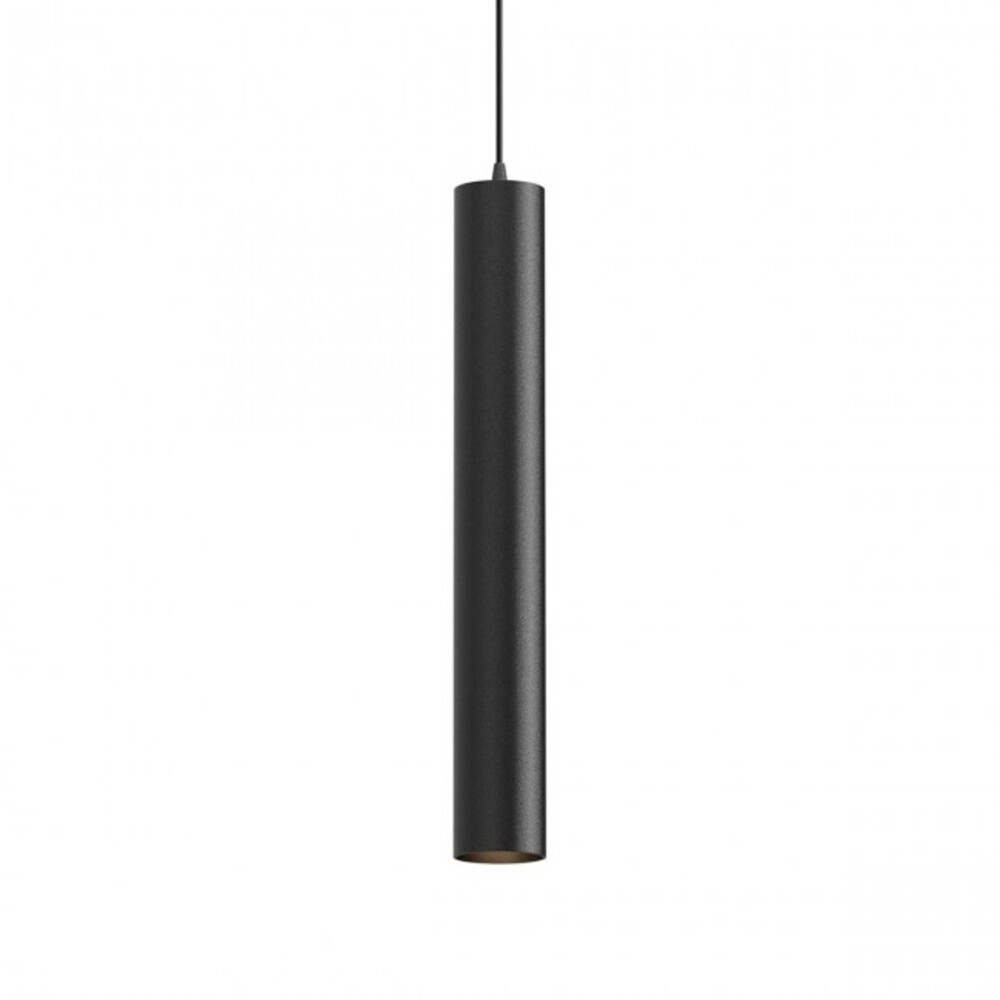 Lampadario Industriale Cilindro Nero RD-0732 | 1 Luce Sospensione