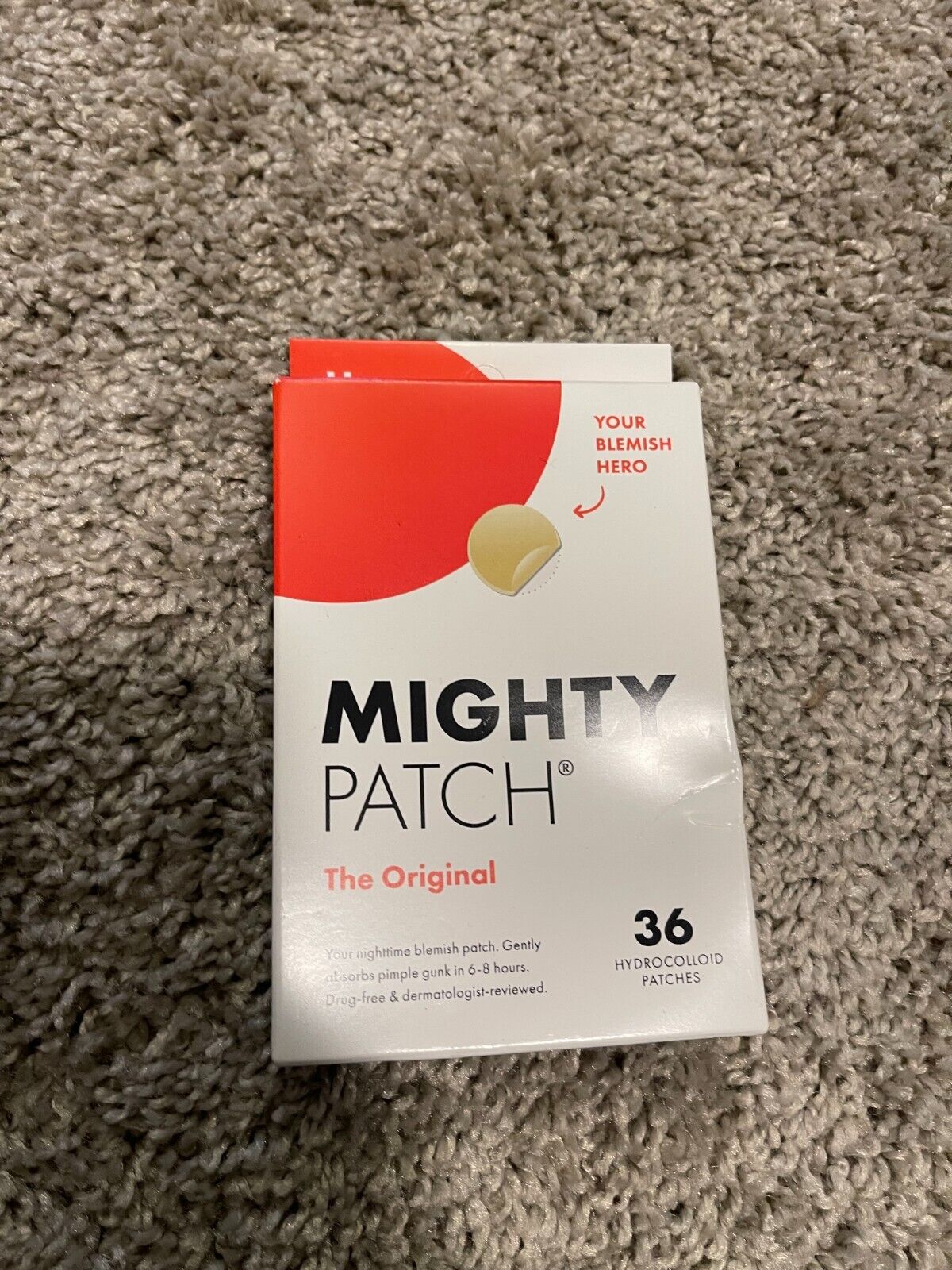 Lowest Price: 36 Count Mighty Patch Original from Hero Cosmetics -  Hydrocolloid Acne Pimple Patch for Covering Zits and Blemishes